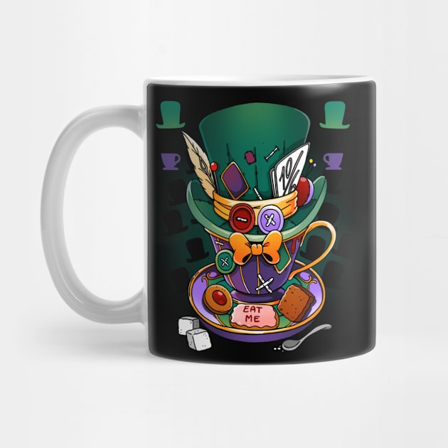 Wonder Mad Hatter Mug by Vallina84